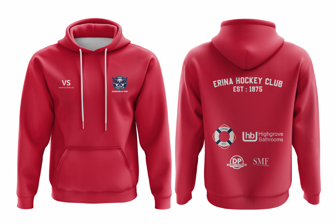 Erina Hockey Club - Red Cotton Hoodie
